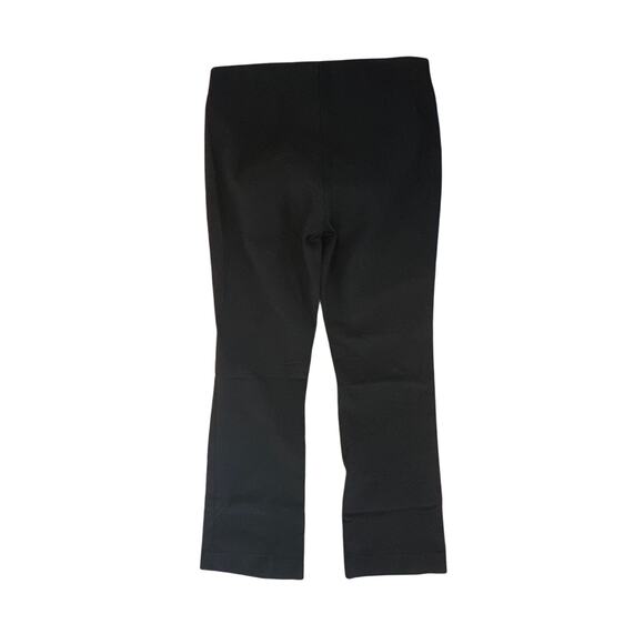 Women S Vince Black Crop Flare Pants Ponte Stretch Pull-On Elastic Waist - Picture 4 of 6